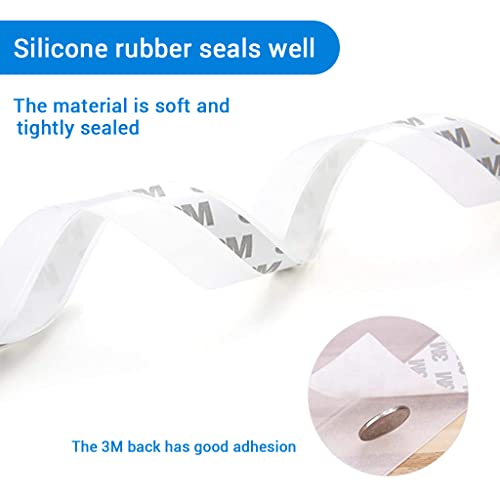 HASTHIP® 1 Roll 10M Window Seal Strip, Window Weather Stripping, 35MM Door Weatherstrip, Door Seal Strips, Weather Stripping for Doors and Windows (Transparent), Silicone 3 PCS HASTHIP® 1 Roll 10M Window Seal Strip, Window Weather Stripping, 35MM Door Weatherstrip, Door Seal Strips, Weather Stripping for Doors and Windows (Transparent), Silicone 3 PCS